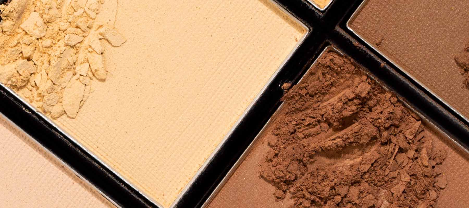 Close up macro image of Palladio Definer Palette | Highlight + Contour Makeup Collection Banner