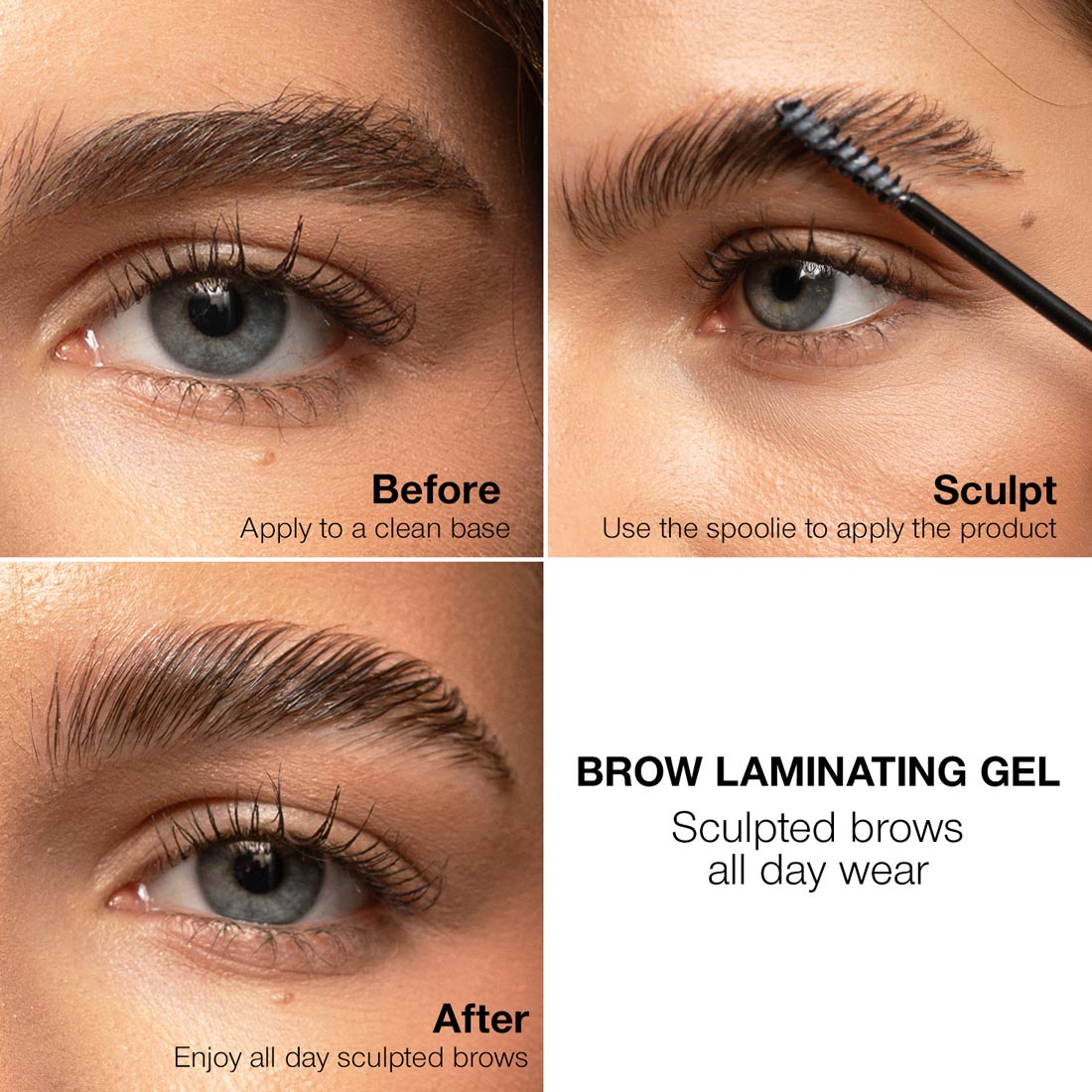 Brow Laminating Gel | Strong-Hold Brow Styling Gel | Palladio Beauty