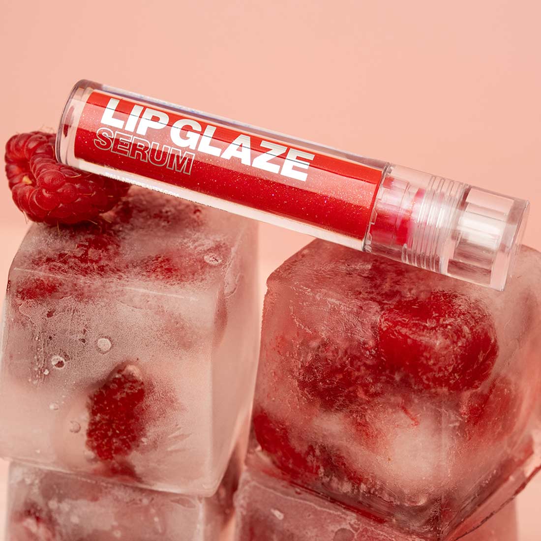 Lip Glaze Serum on lips