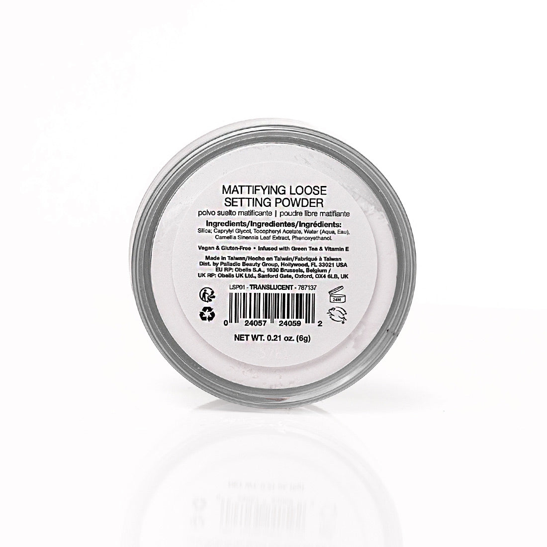 Loose Setting Powder | Vegan, Fragrance-Free Matte Finish | Palladio