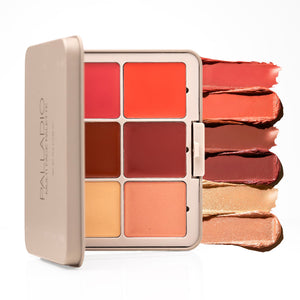 Palladio Multi Face Palette MFP01 Light to Medium Color + Glow shades with four cream blushes and two cream highlighters.