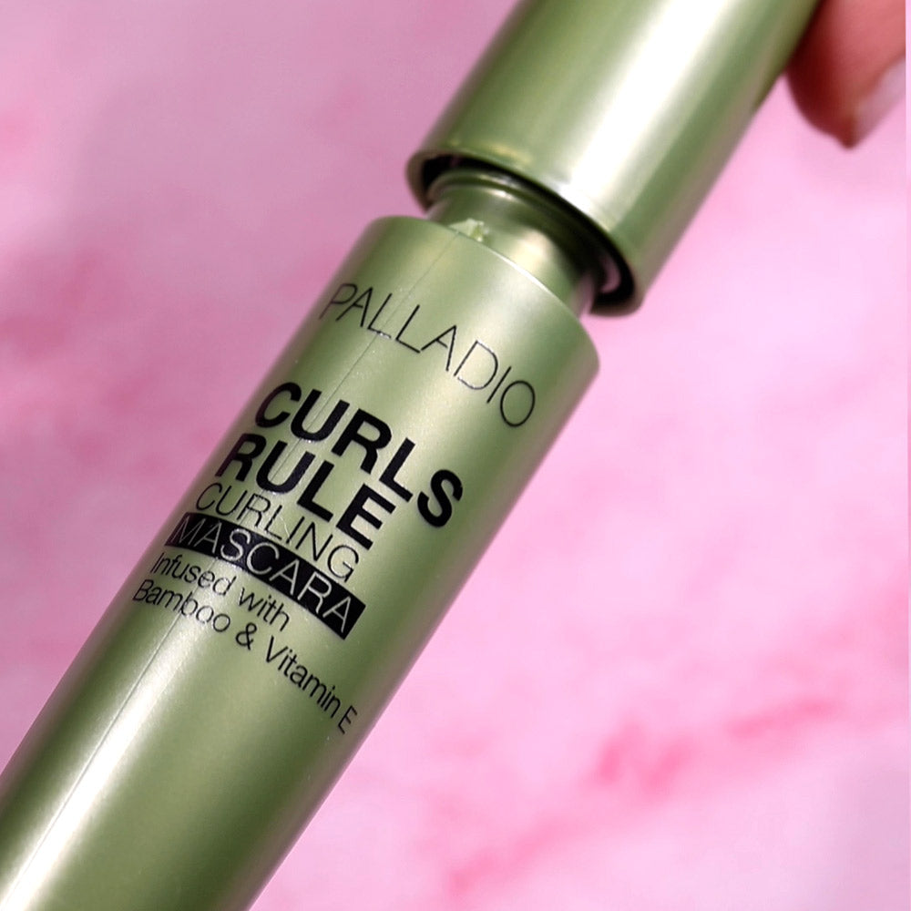 Maskara Rull Curls Rule Curling Mascara | Lifted, Wide-Eyed Lashes | Palladio
