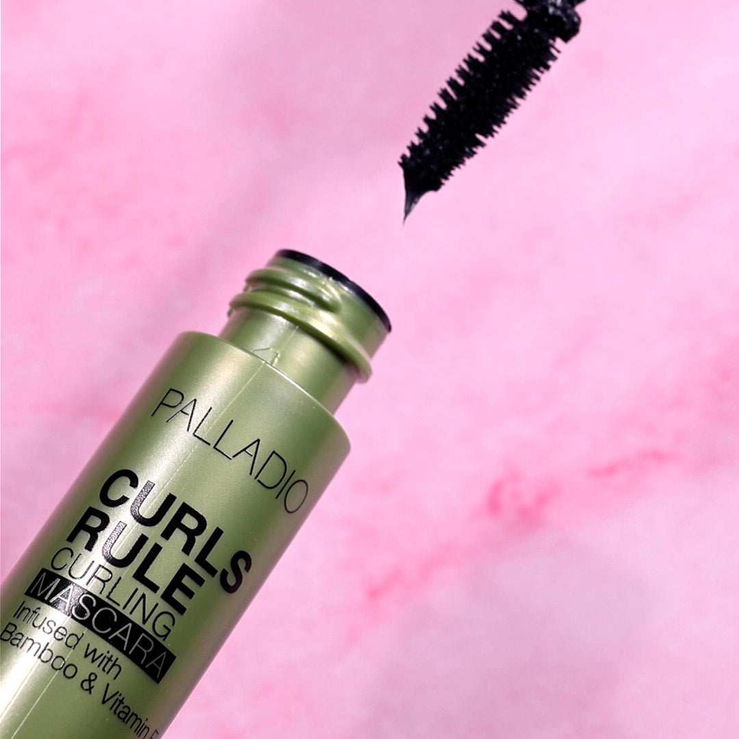 Maskara Rull Curls Rule Curling Mascara | Lifted, Wide-Eyed Lashes | Palladio