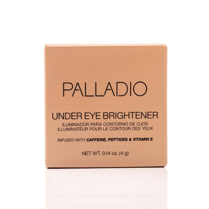 Palladio Under Eye Brightener compact packaging front view Golden Tan